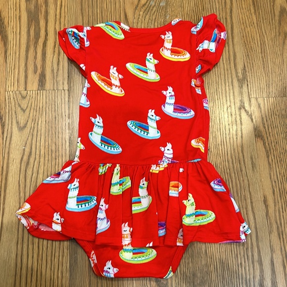 Posh Peanut bamboo skirt bodysuit 18-24 months like new - Picture 2 of 4